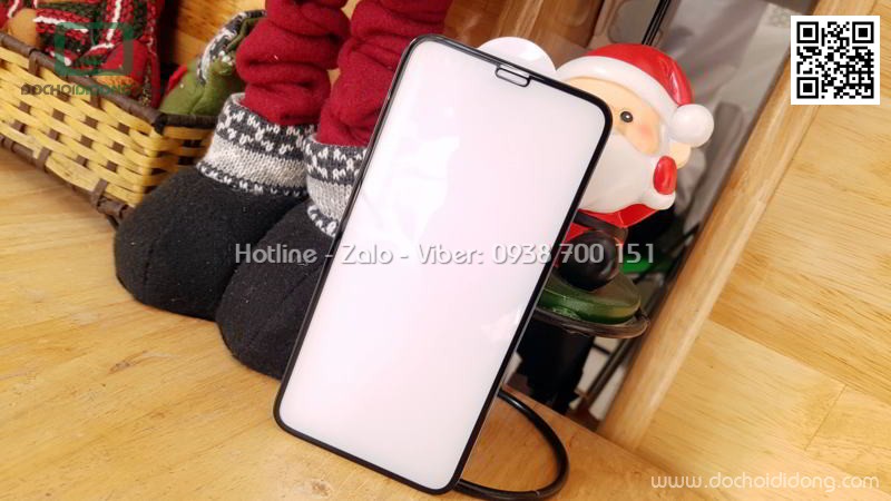 Miếng dán cường lực full màn hình iPhone X XS ANANK 3D 9H kèm dán sau