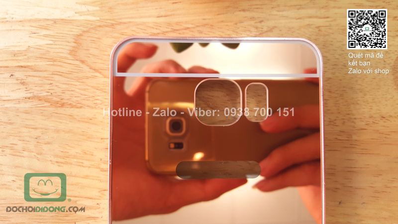 Ốp lưng Samsung Galaxy Note 5 viền nhôm lưng tráng gương