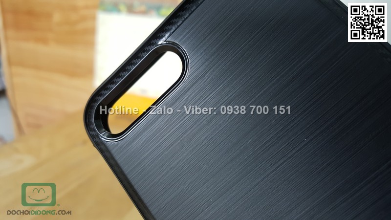 Ốp lưng iPhone 8 Plus Ringke vân kim loại