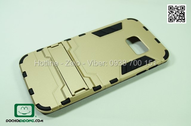Ốp lưng Samsung Galaxy S6 Edge Iron Man chống sốc có chống lưng