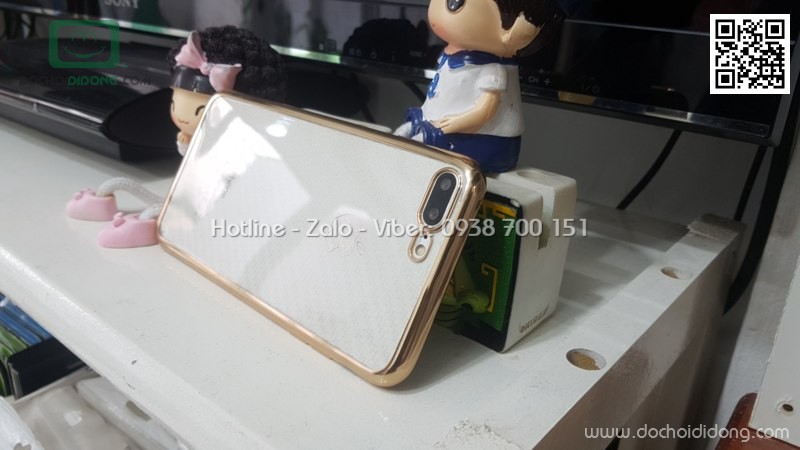 Ốp lưng iPhone 7 8 Plus Benks Magic Glitz dẻo trong viền màu