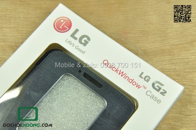 Bao da LG Optimus G2 D802 QuickWindow chính hãng