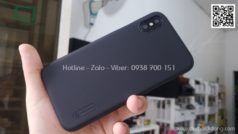 Ốp lưng iPhone X Nillkin vân sần