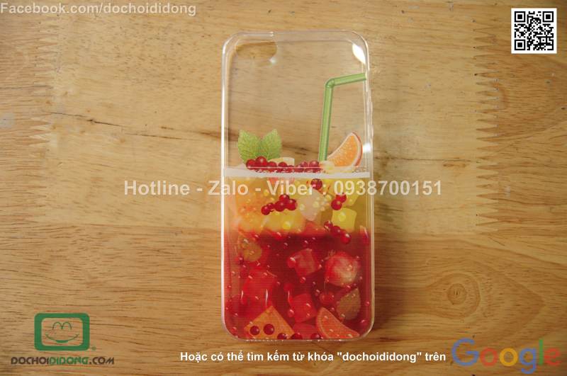 Ốp lưng iPhone 5 5S SE OU dẻo nước trái cây