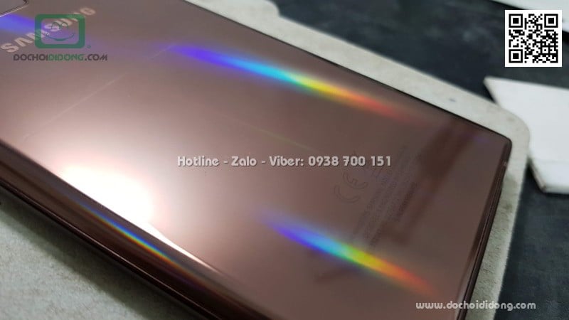 Miếng dán full lưng Samsung Note 9 Aurora đổi màu