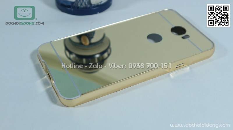 Ốp lưng Huawei Y5II viền nhôm lưng tráng gương