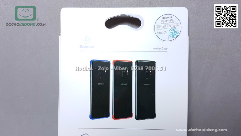 Ốp lưng Samssung S9 Plus Baseus dẻo trong chống sốc 2 đầu màu