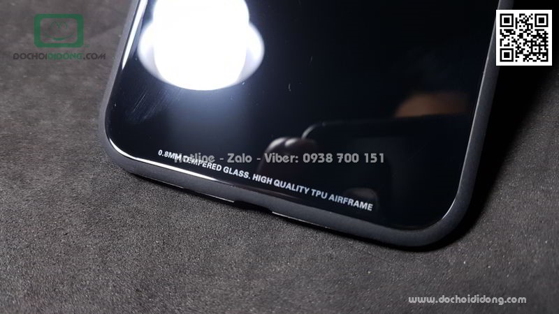Ốp lưng iPhone 7 8 Plus Sulada lưng kính cường lực viền mềm