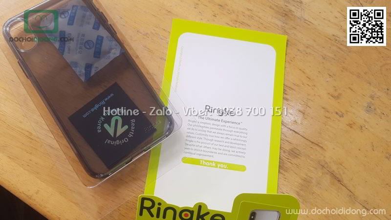 Ốp lưng iPhone X Ringke Air