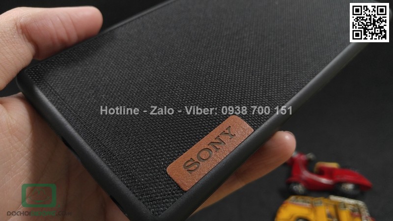 Ốp lưng Sony Xperia Z5 Premium dẻo vân vải bố