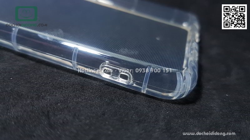 Ốp lưng Samsung A8 Star dẻo trong viền gân chống