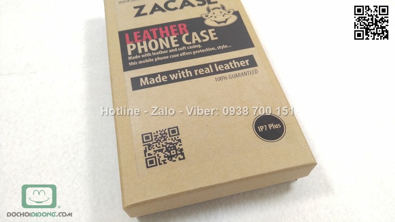 Bao da iPhone 7 Plus Zacase da thật cao cấp