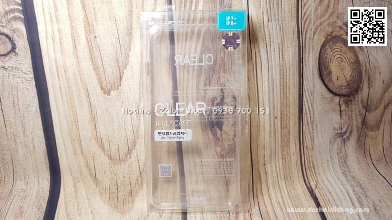 Ốp lưng iPhone 7 8 Plus Mercury dẻo trong cao cấp