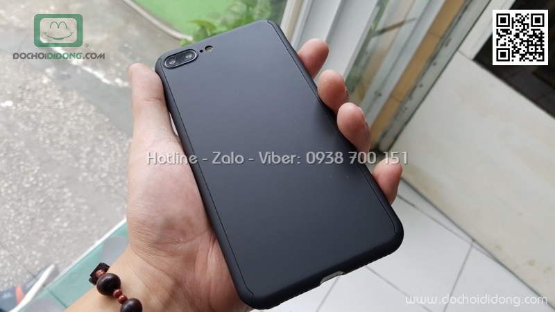 Ốp lưng iPhone 7 8 Plus Mercury bảo vệ 360 độ có kính cường lực