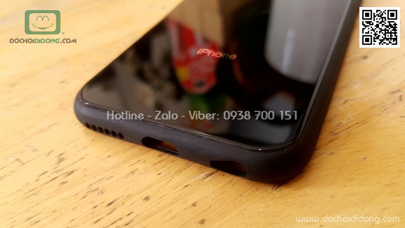 Ốp lưng iPhone 6 6S Hojar lưng kính cường lực viền mềm