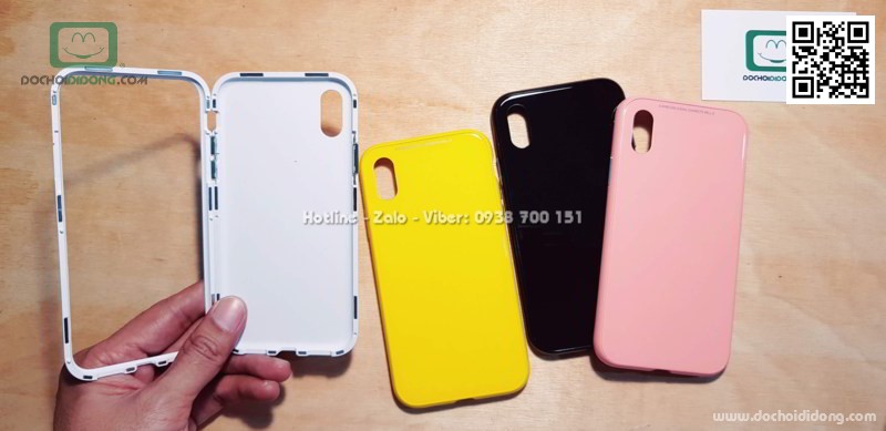 Ốp lưng nam châm iPhone X XS Likgus Candy Series lưng màu