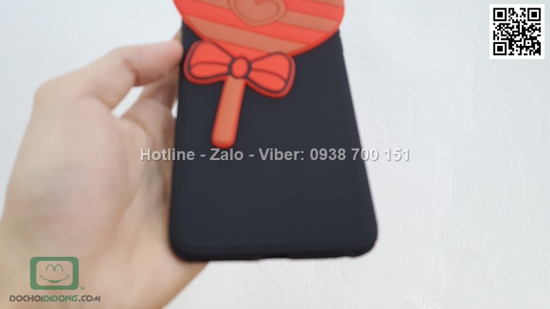 Ốp lưng iPhone 6 6s Plus dẻo hình thú có dây đeo