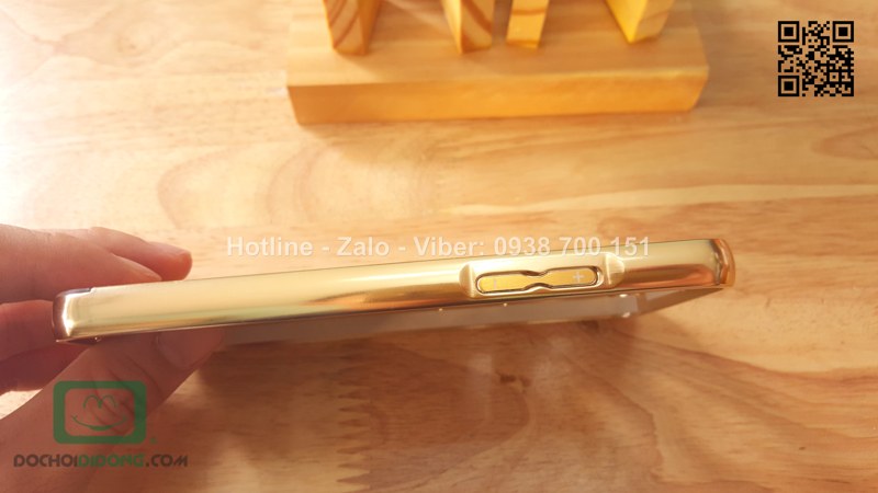 Ốp lưng Samsung Grand Prime G530 viền nhôm lưng tráng gương