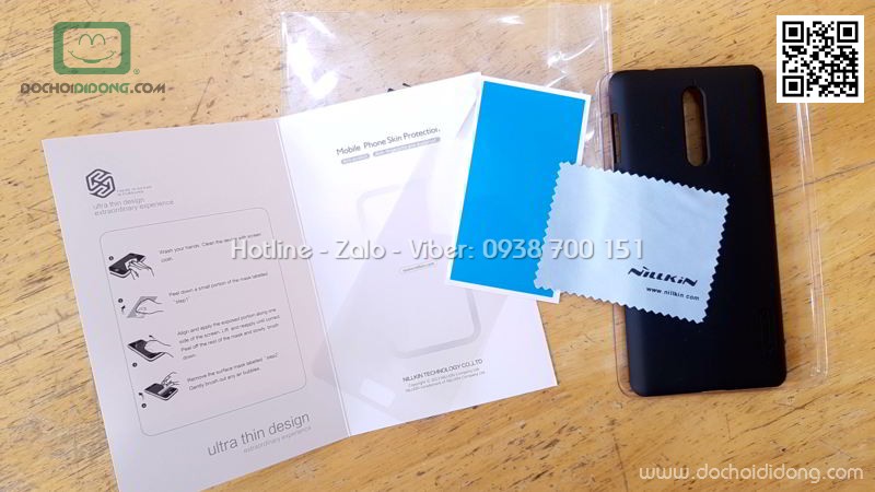 Ốp lưng Nokia 8 Nillkin vân sần
