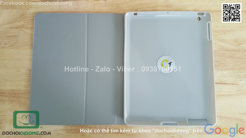 Bao da iPad 4 Gigulf hoạt hình xoay 360 độ