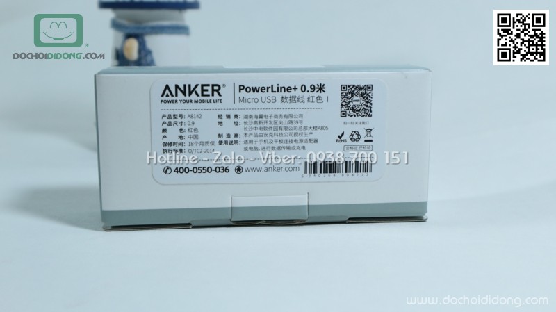 Cáp microUSB Anker PowerLine+ 0.9m