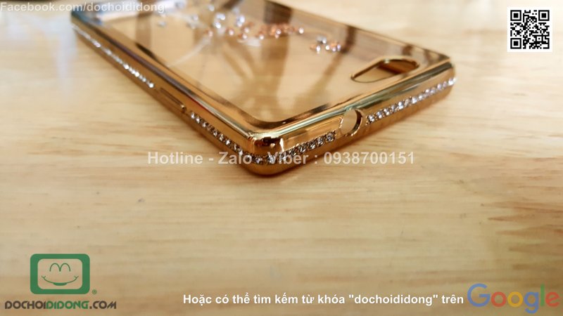 Ốp lưng Oppo Neo 5 đính đá hình con công