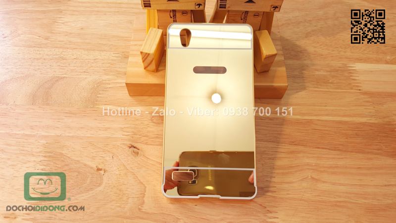 Ốp lưng OPPO Mirror 5 viền nhôm lưng tráng gương