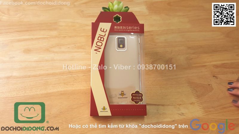 Ốp lưng Samsung Galaxy Note 4 Meephone Noble