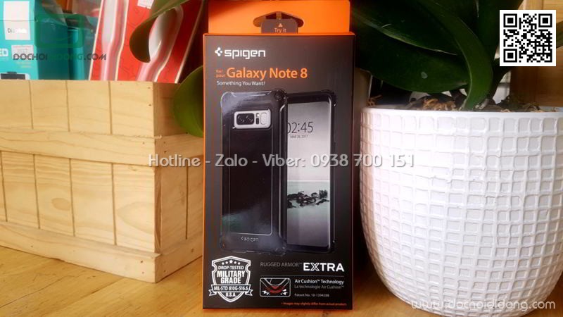 Ốp lưng Samsung Note 8 Spigen Rugged Armor Extra