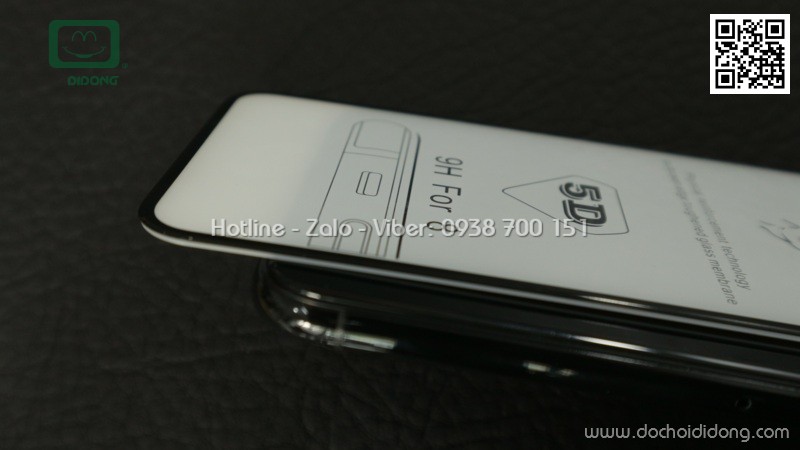 Miếng dán cường lực iPhone X XS 5D full màn hình