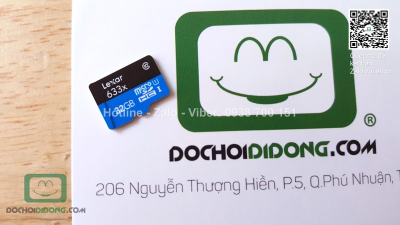 Thẻ nhớ microSD Lexar 32GB Class 10 633x chính hãng