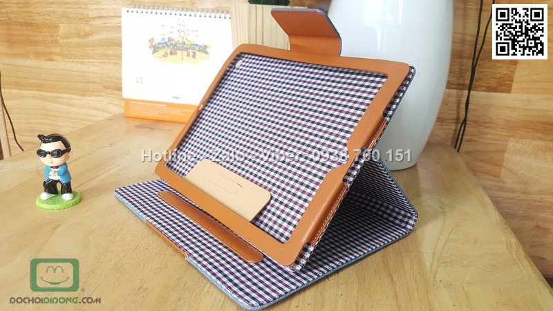Bao da iPad 2 3 4 vải jean cao cấp