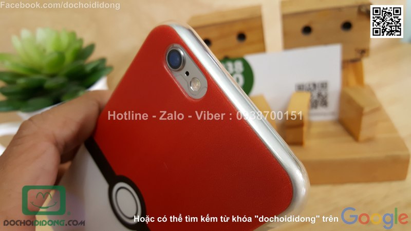 Ốp lưng iPhone 6 6s Pokemon Go dẻo viền trong