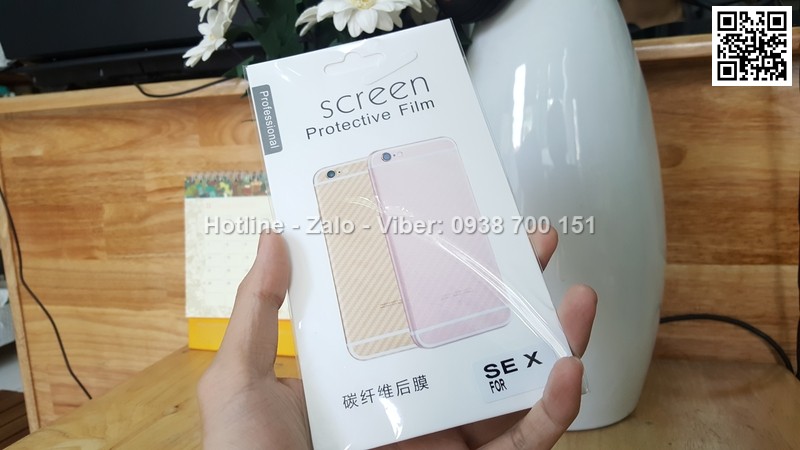 Miếng dán mặt sau Sony Xperia X Carbon