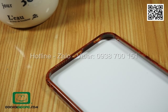 Ốp lưng iPhone 6 Plus giả gỗ cao cấp