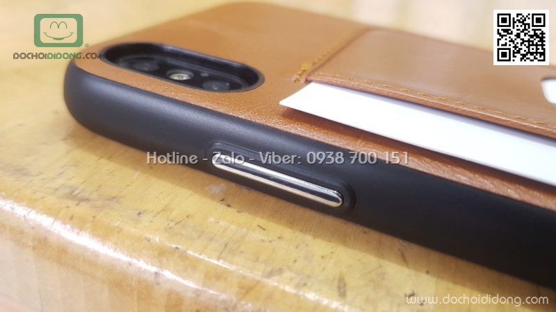 Ốp lưng iPhone X G-case Makesty Series nhét card
