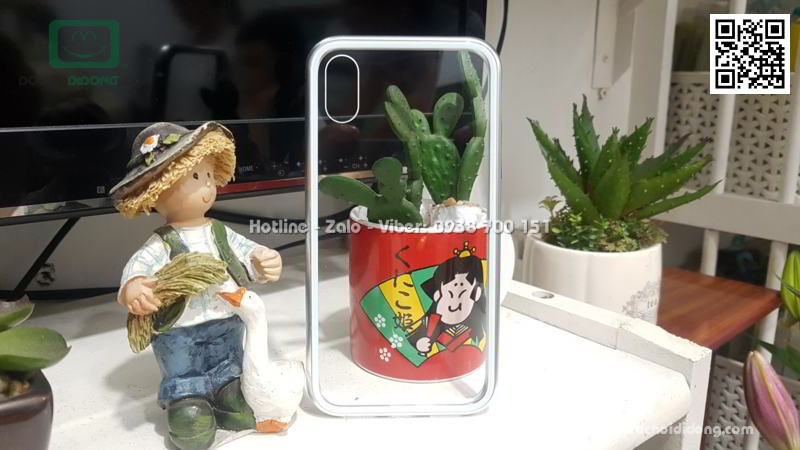 Ốp lưng nam châm iPhone X Likgus lưng kính trong