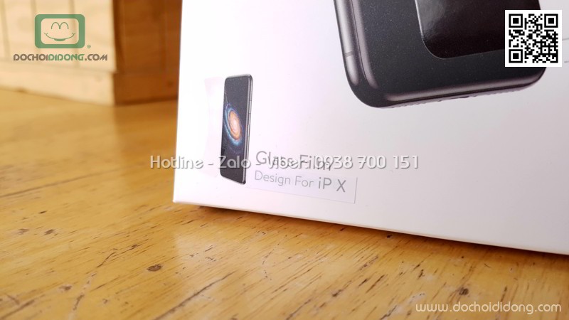 Miếng dán cường lực full màn hình iPhone X Baseus bảo vệ mắt 0.2mm