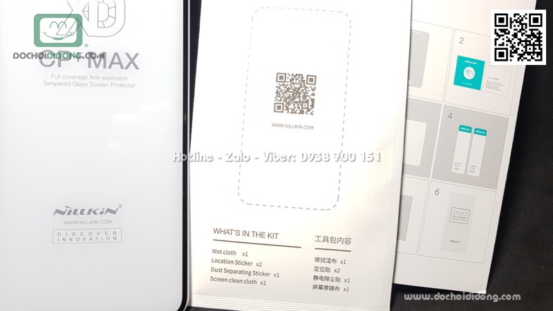 Miếng dán cường lực full màn hình iPhone Xs Max Nillkin XD CP Max 9H