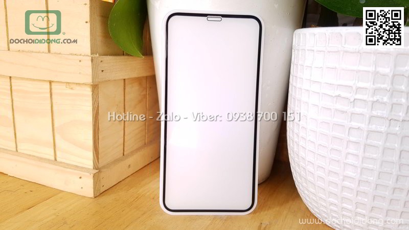 Miếng dán cường lực iPhone X XS Jcpal full màn hình 2.5D chính hãng