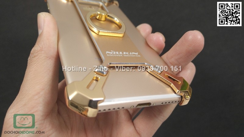 Ốp lưng iPhone 7 Barde kim loại có nhẫn đeo