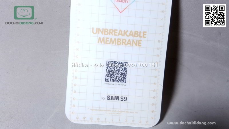 Miếng dán màn hình Samsung S9 Zacase Invisible dẻo full trong suốt
