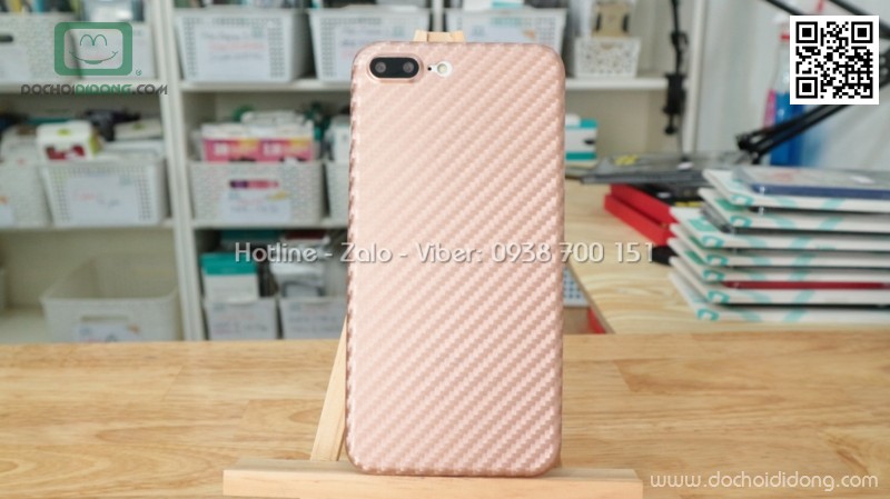 Ốp lưng iPhone 8 Plus iCan carbon siêu mỏng