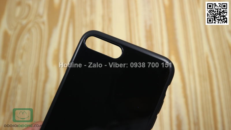 Ốp lưng iPhone 8 X Level dẻo đen bóng siêu mỏng