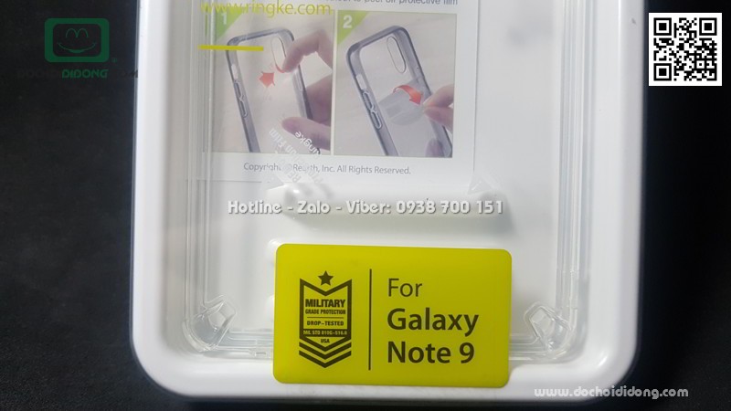 Ốp lưng Samsung Note 9 Ringke Fusion