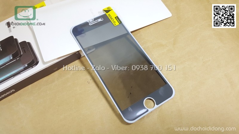 Miếng dán cường lực chống nhìn trộm iPhone 8 Baseus full màn hình