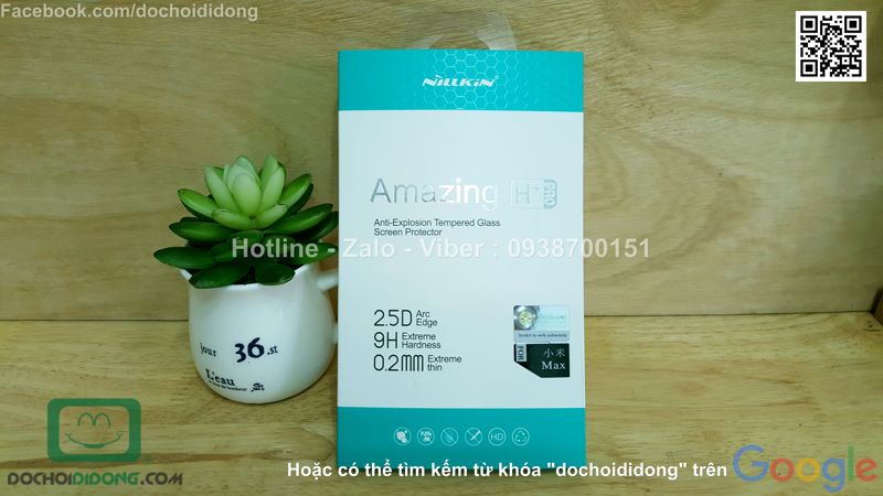 Miếng dán cường lực Xiaomi Mi Max Nillkin Amazing H Pro