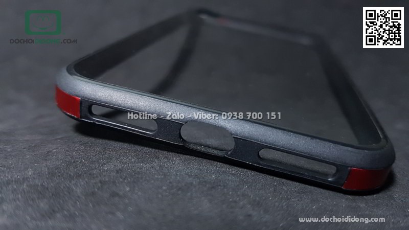 Ốp lưng iPhone X Sulada lưng kính trong viền màu