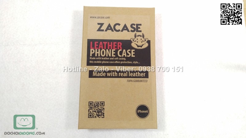 Bao da iPhone 6 6s Zacase da thật cao cấp