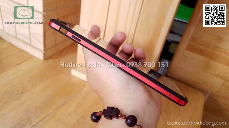 Ốp lưng iPhone 7 8 Plus Sulada lưng kính trong viền màu